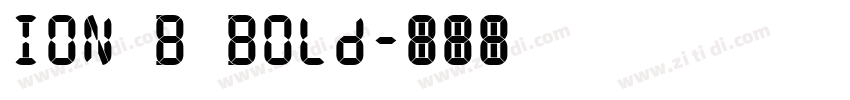 ION B Bold字体转换